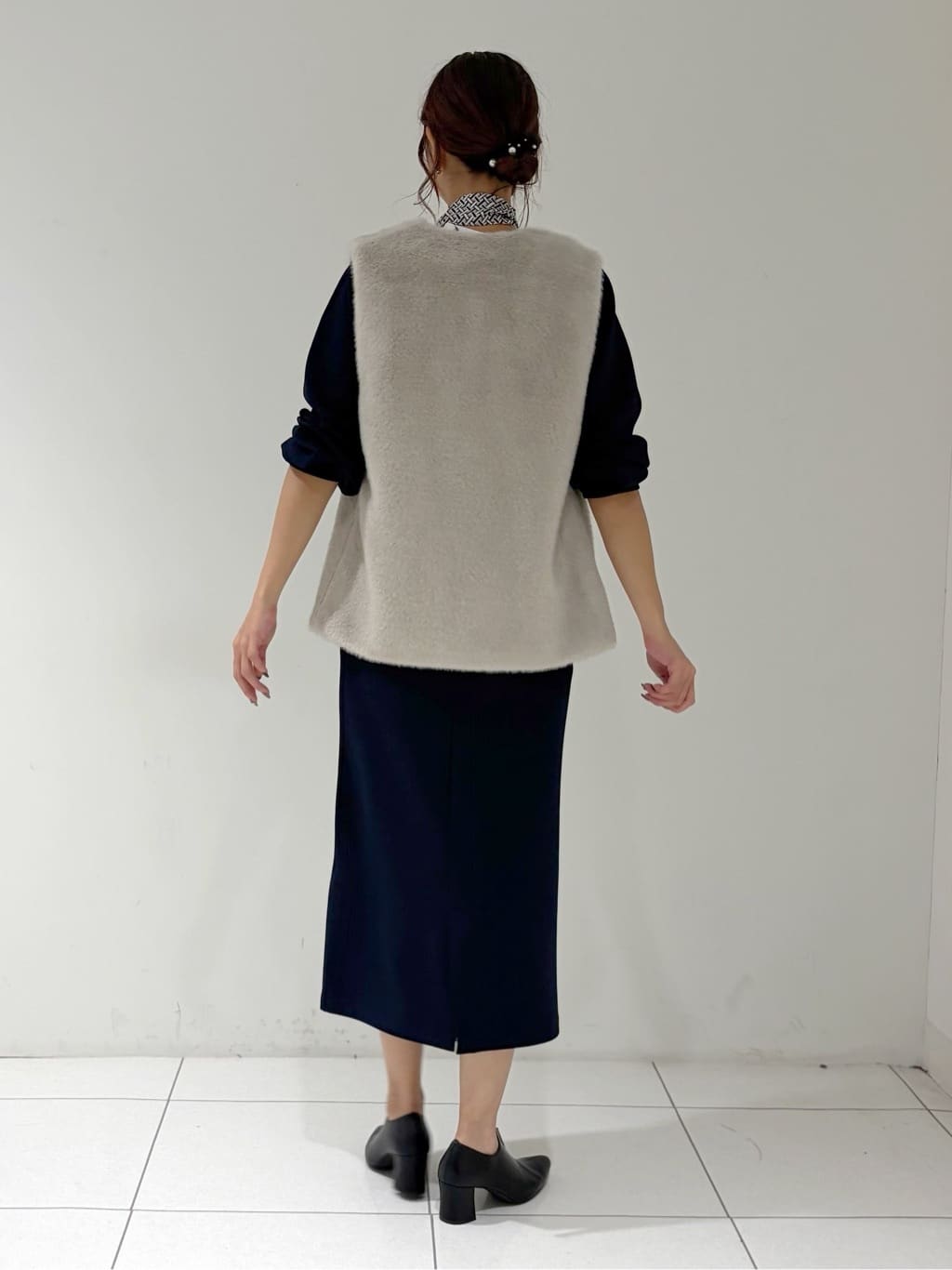 shioriさんの「INDIVI｜ミンク調フェイクファージレ」を使ったコーディネート