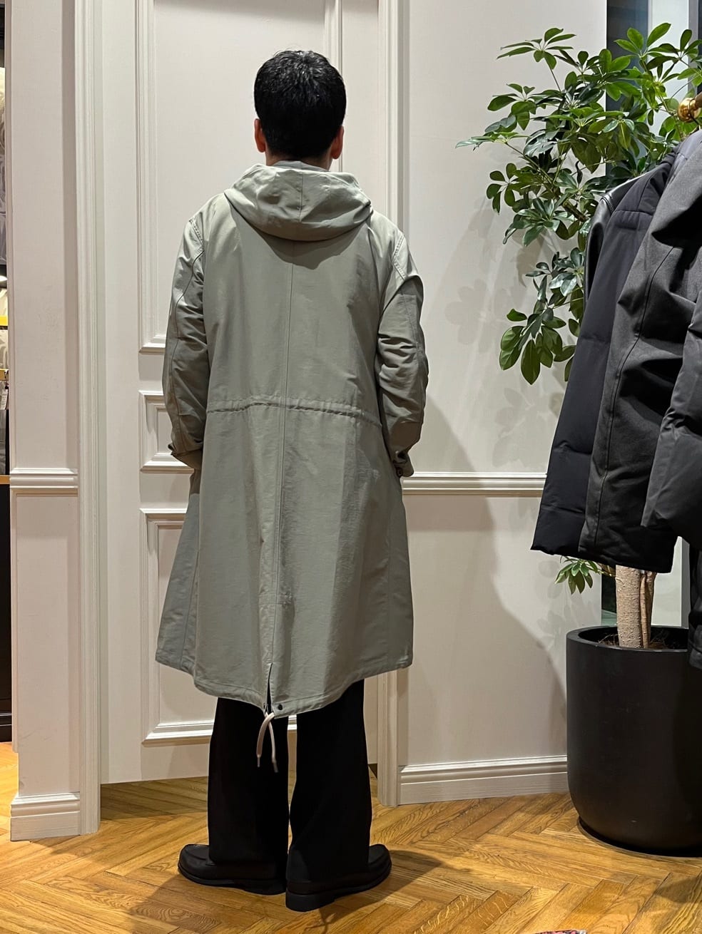 Tokuさんの「DRESSTERIOR｜レインプルーフ モッズコート」を使ったコーディネート