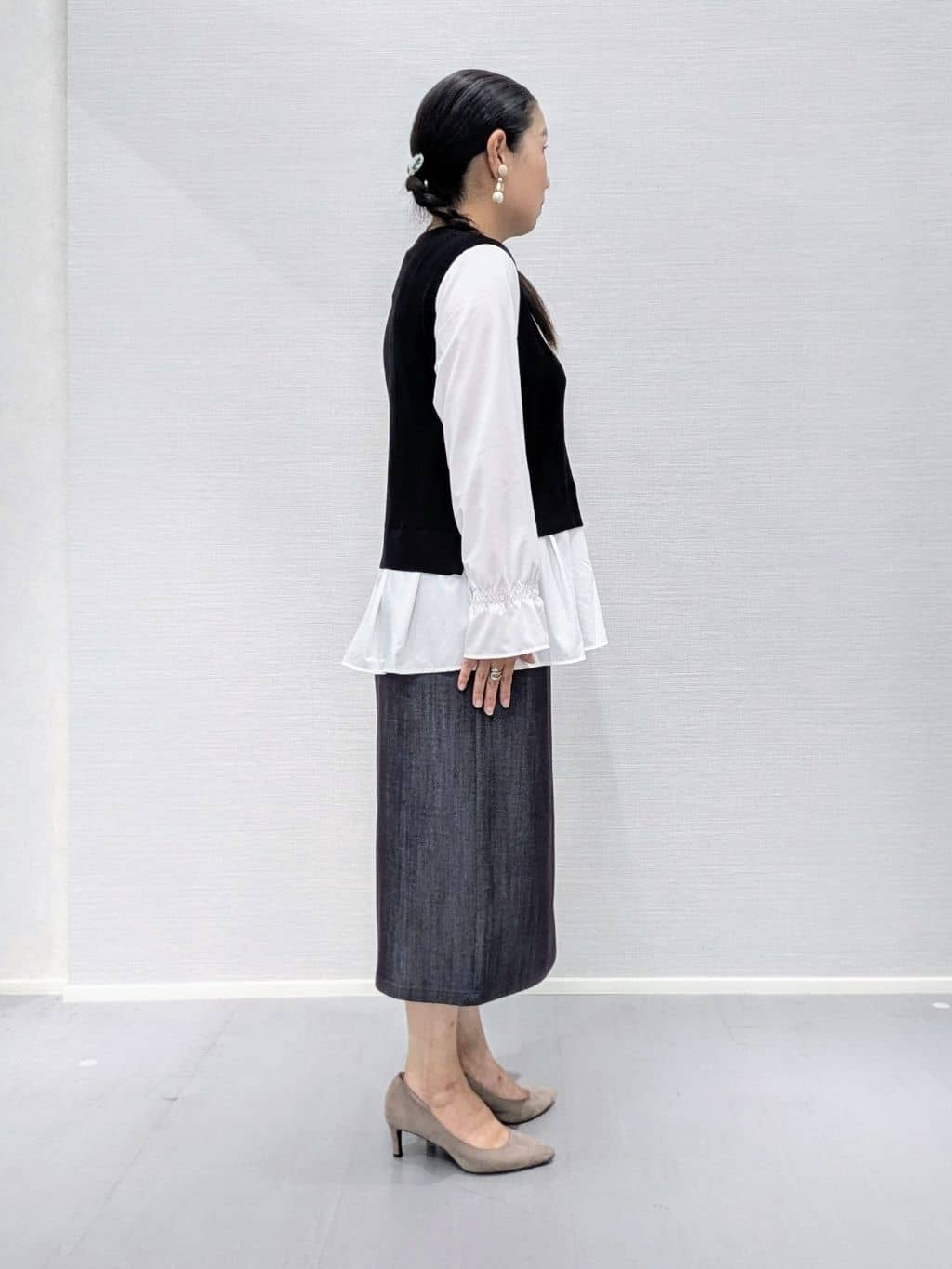 makkyさんの「UNTITLED｜◆【手洗い可】重ね着風ニットトップス」を使ったコーディネート