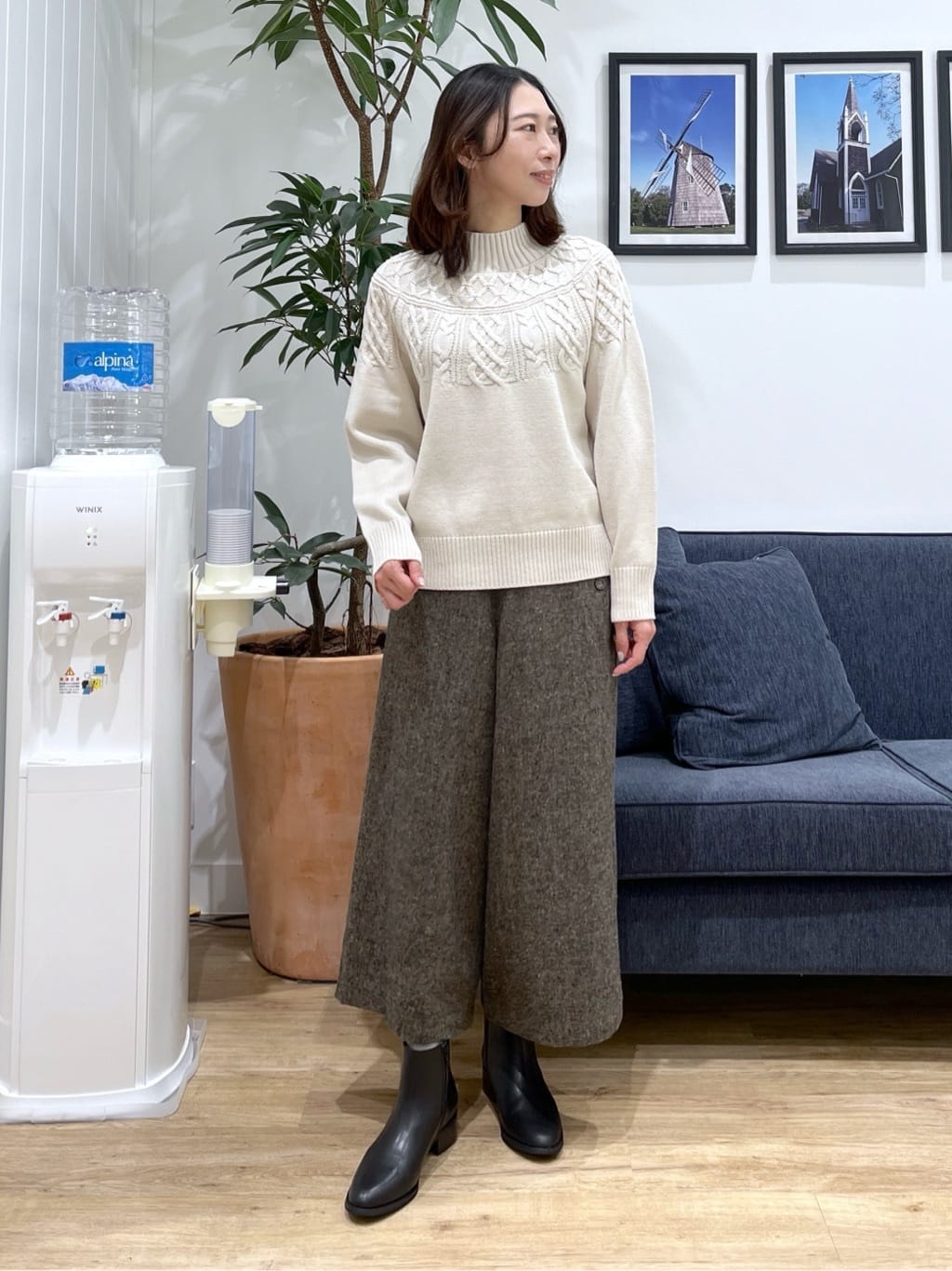 canaさんの「Dessin｜【撥水・2WAY】ミュラーダウンコートミドル丈」を使ったコーディネート