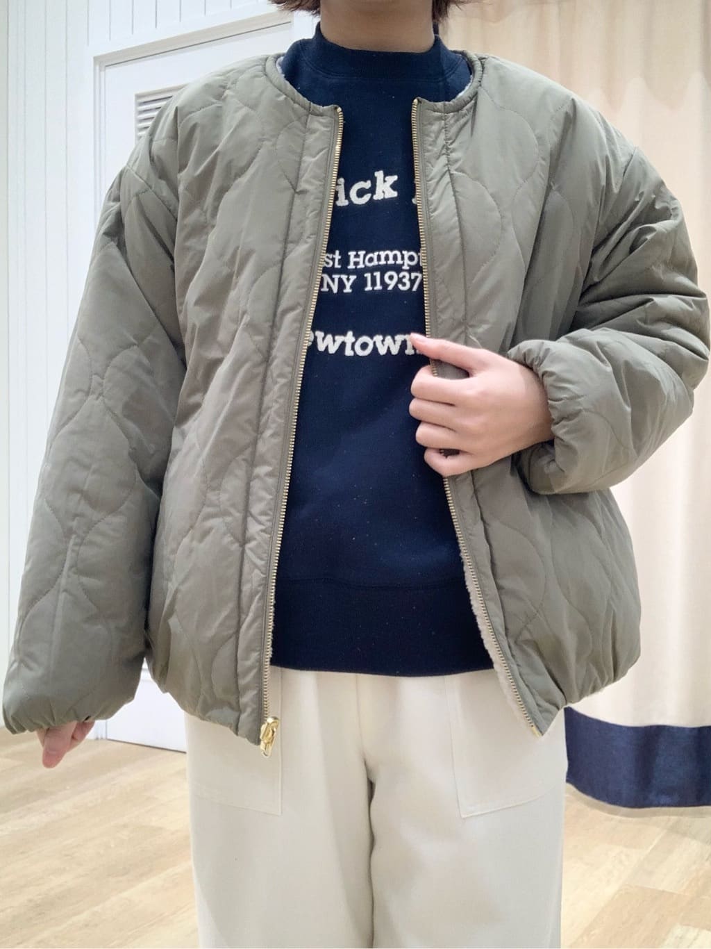 IMARIさんの「Dessin｜【2WAY】リバーシブルタフタボアアウター」を使ったコーディネート
