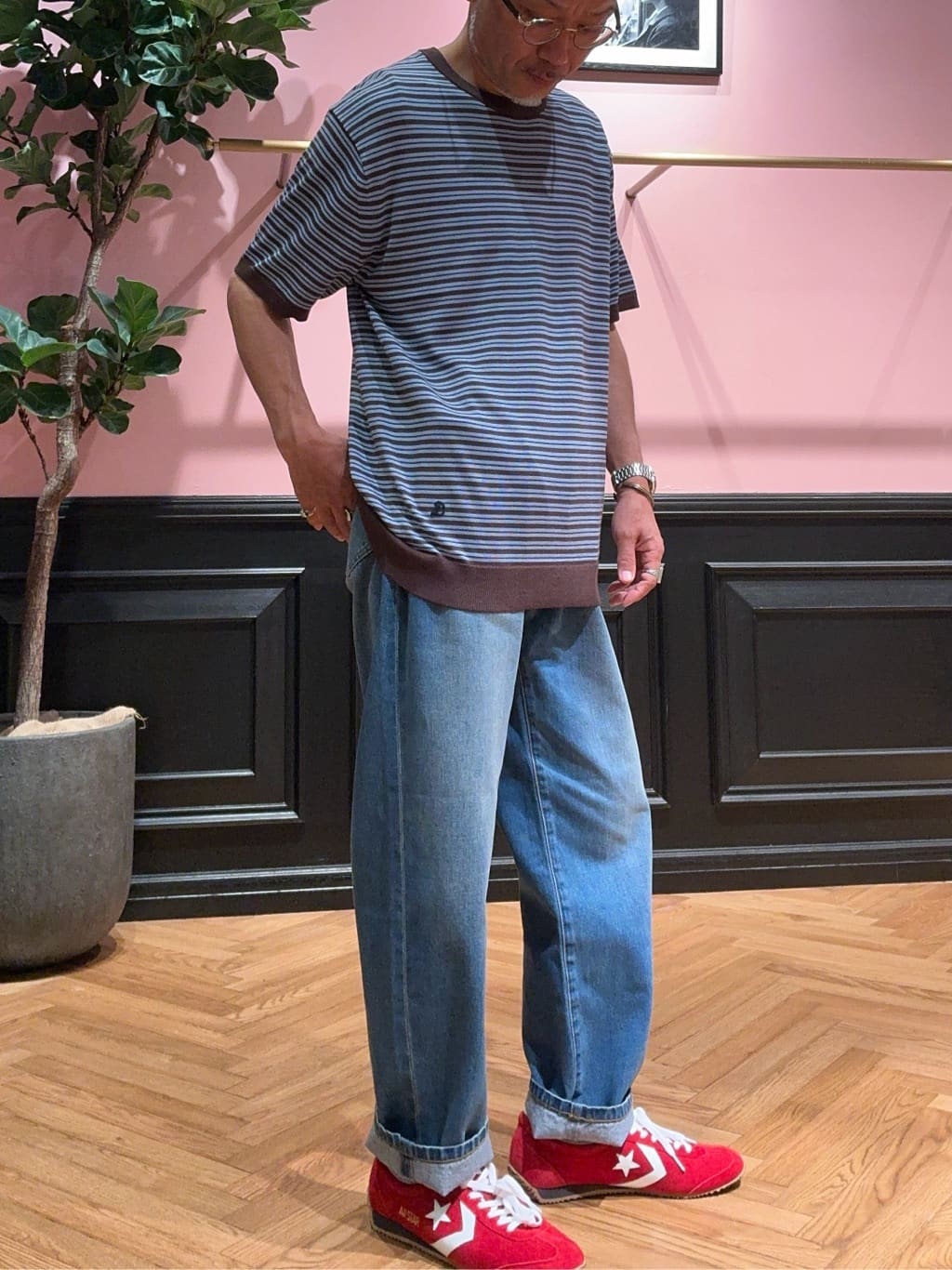 torigoeさんの「DRESSTERIOR｜ストレッチメッシュベルト」を使ったコーディネート