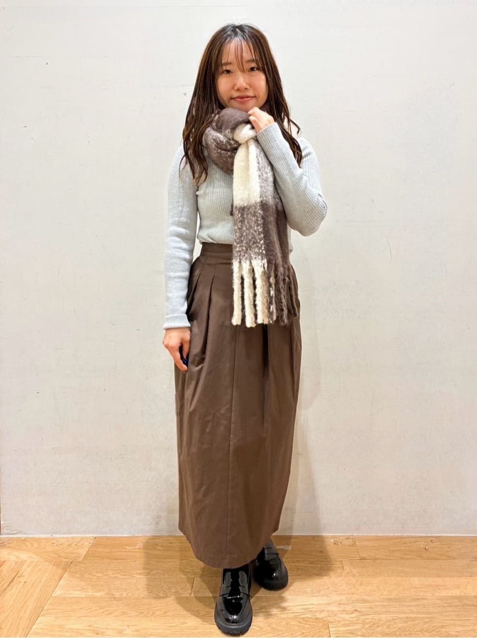 kurumiさんの「OPAQUE.CLIP｜ハイネックリブニット【洗濯機OK】」を使ったコーディネート