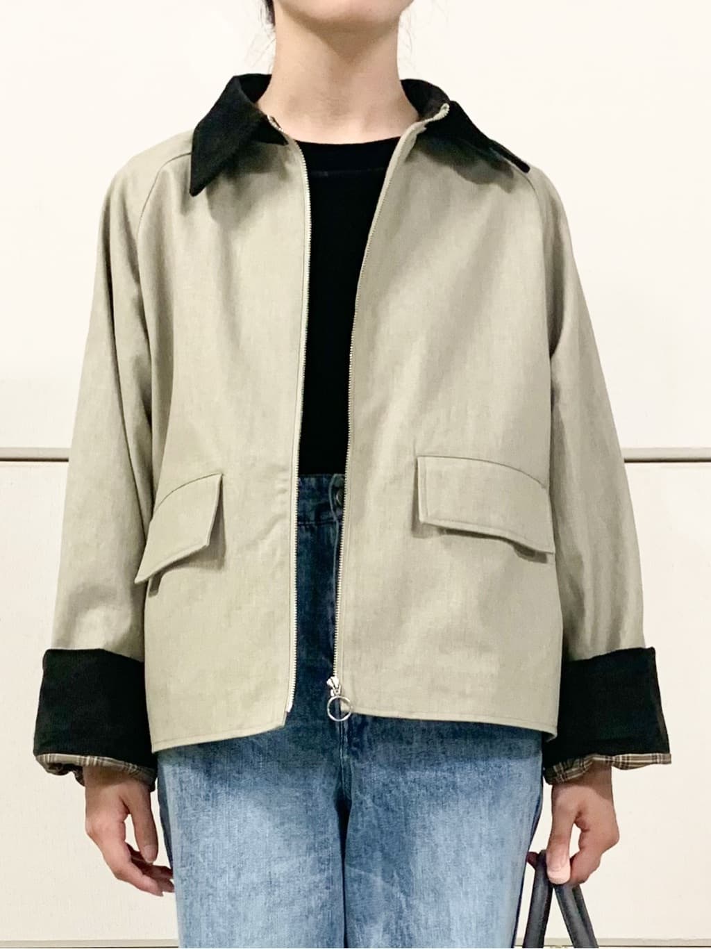 sahoさんの「THE SHOP TK｜カバーオールジャケット【洗える】」を使ったコーディネート