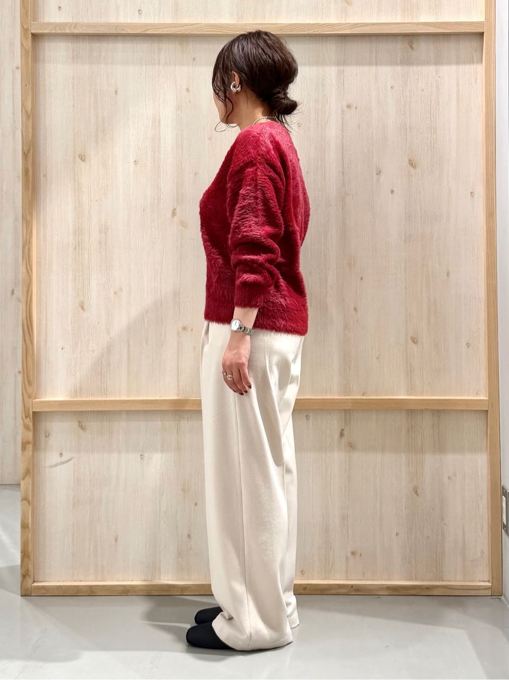 nanaさんの「THE SHOP TK｜【ぎゅっとされているような暖かさ】撥水中綿ブルゾン」を使ったコーディネート
