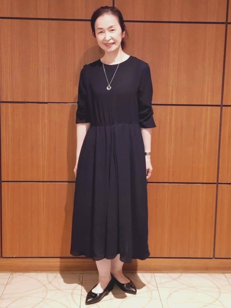 Kさんの「Reflect｜【吸水速乾／防しわ】シルキープリーツワンピース」を使ったコーディネート