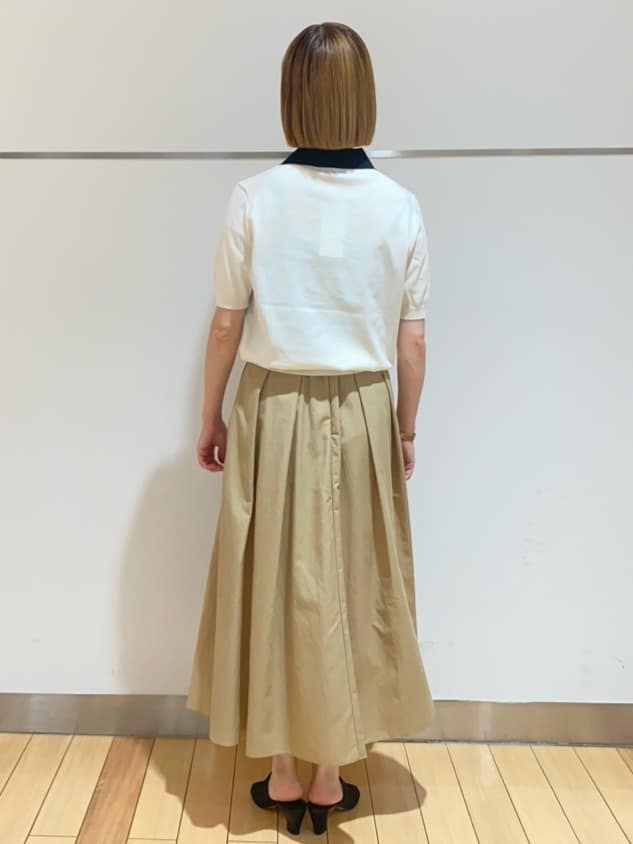 あやさんの「UNTITLED｜【トレンド/きれいめ】5分袖ポロニット」を使ったコーディネート