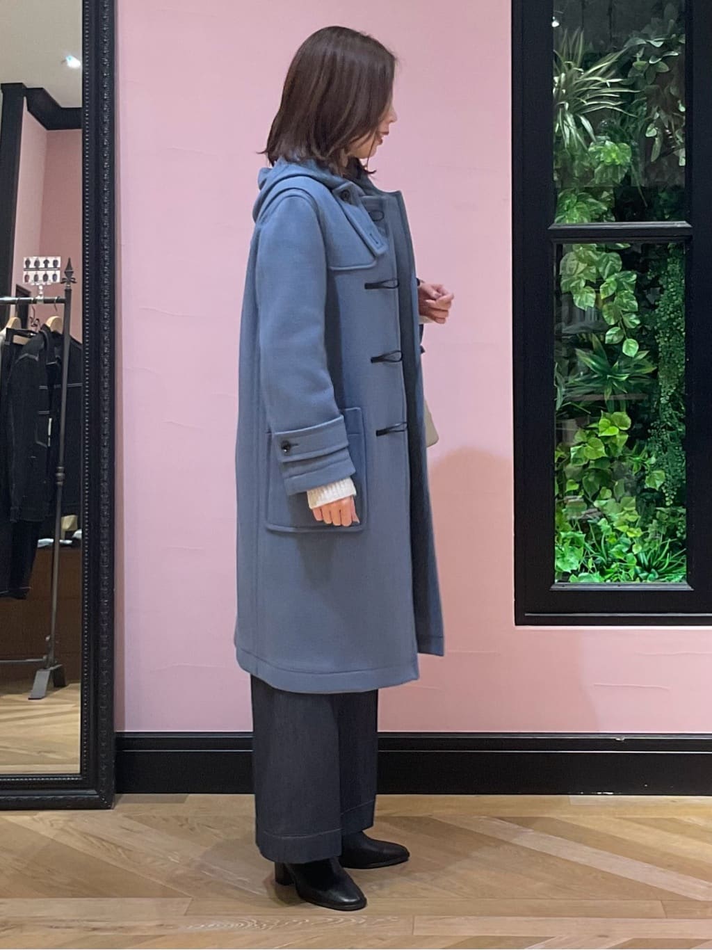 maruさんの「DRESSTERIOR｜◆Superfineリサイクルメルトンダッフルコート」を使ったコーディネート