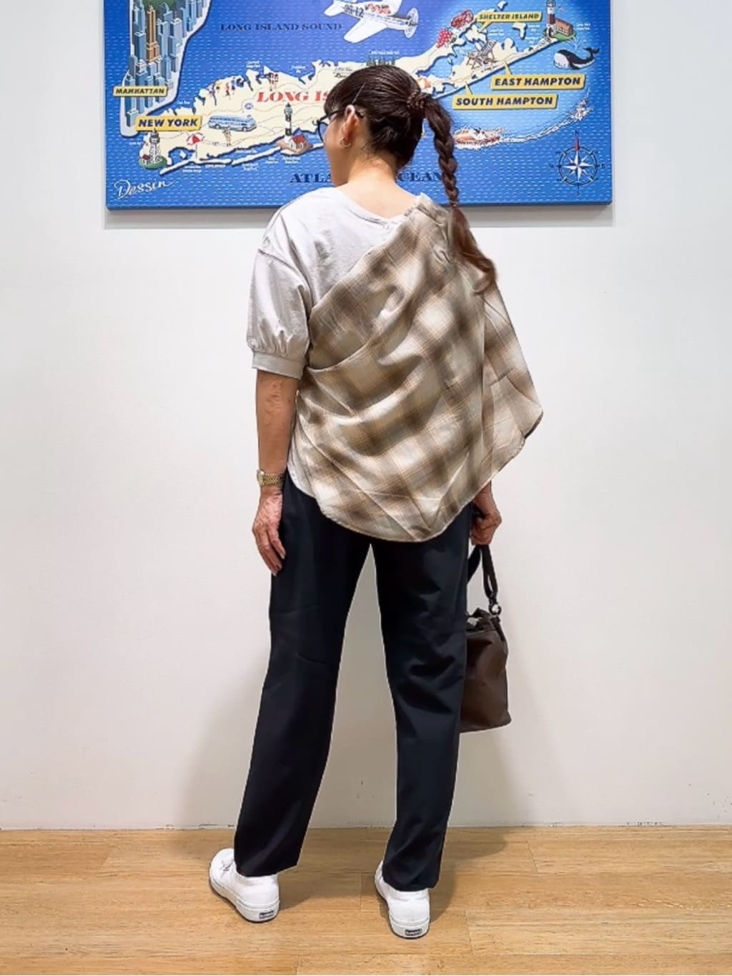 Yasucoさんの「Dessin｜【360度可愛い/前後2WAY/洗える】ライトコットンヘンリーカットソー」を使ったコーディネート