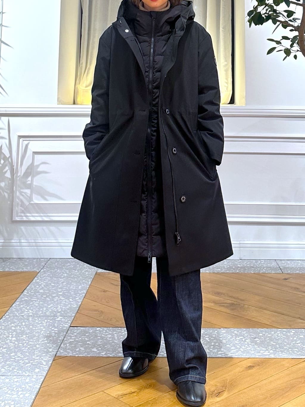 なべこさんの「DRESSTERIOR｜◆【3WAY/撥水素材/インナー付/CLASSY.12月号掲載】3WAYダウンライナーコート」を使ったコーディネート