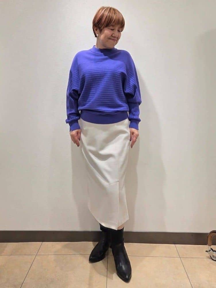 yoshiさんの「Reflect｜【秋映え／ゆったり着られる◎】ドルマンシルエットニット」を使ったコーディネート