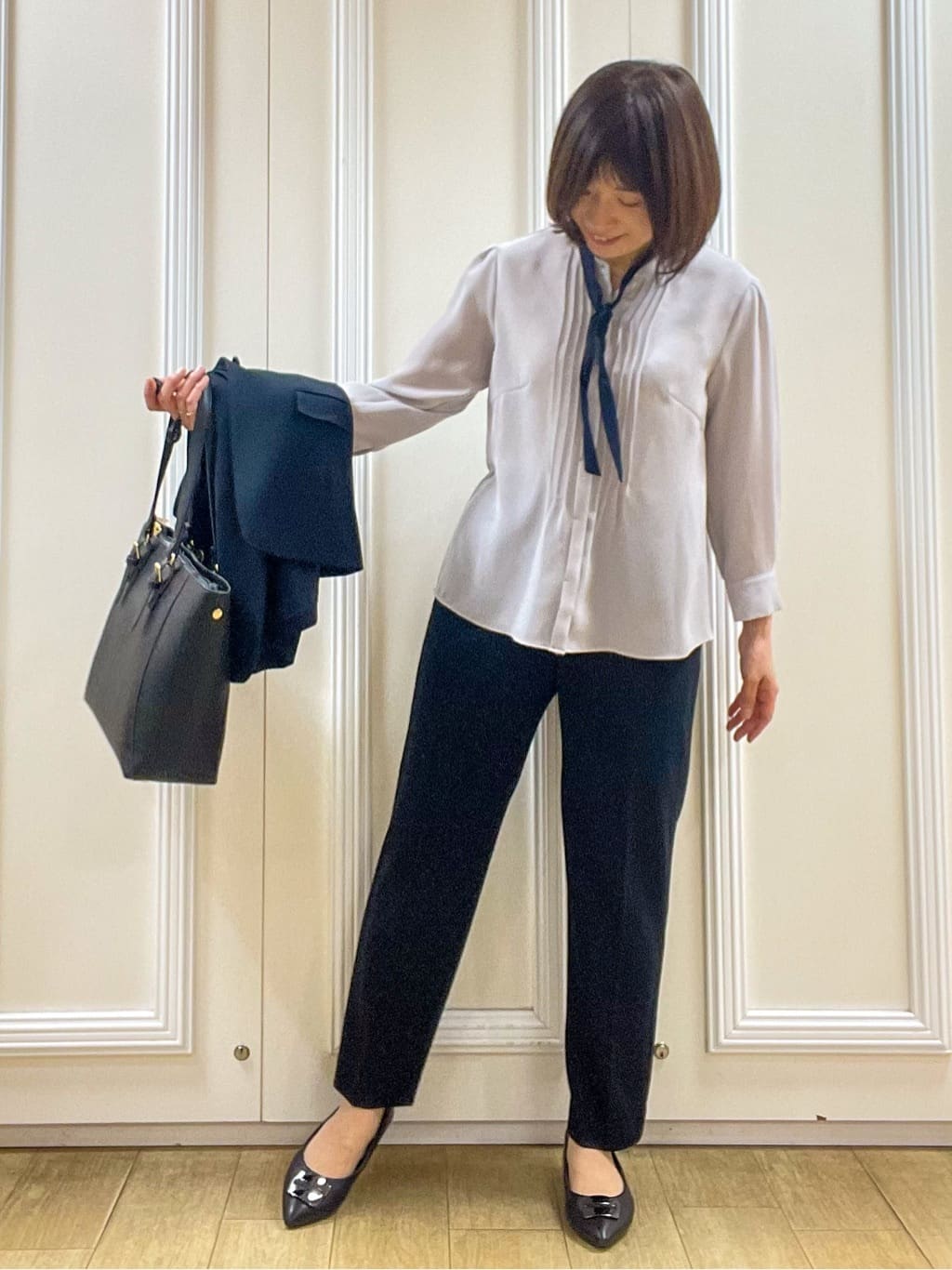 めいさんの「Reflect｜【SS-4Lサイズ】匠センタープレスベーシックパンツ」を使ったコーディネート