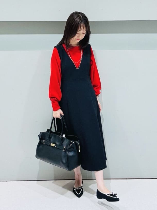 makiさんの「UNTITLED｜【8色展開／コンパクト丈】レーヨン混 コクーンニット」を使ったコーディネート