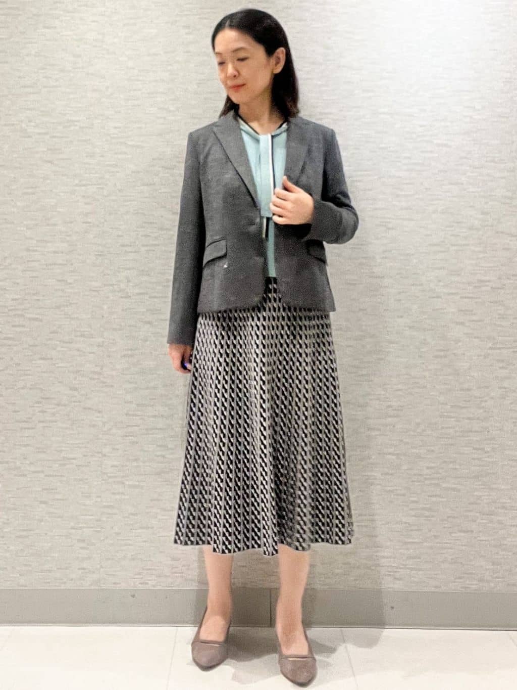 marikoさんの「Reflect｜【SS-4Lサイズ】匠ジャケット／ベーシックテーラード／WEB先行カラーあり」を使ったコーディネート