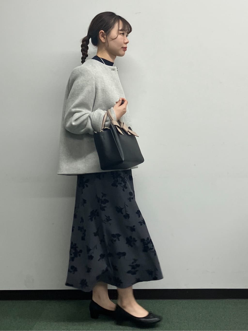 MAYUKIさんの「index｜ラウンドトゥヒールバレエシューズ」を使ったコーディネート