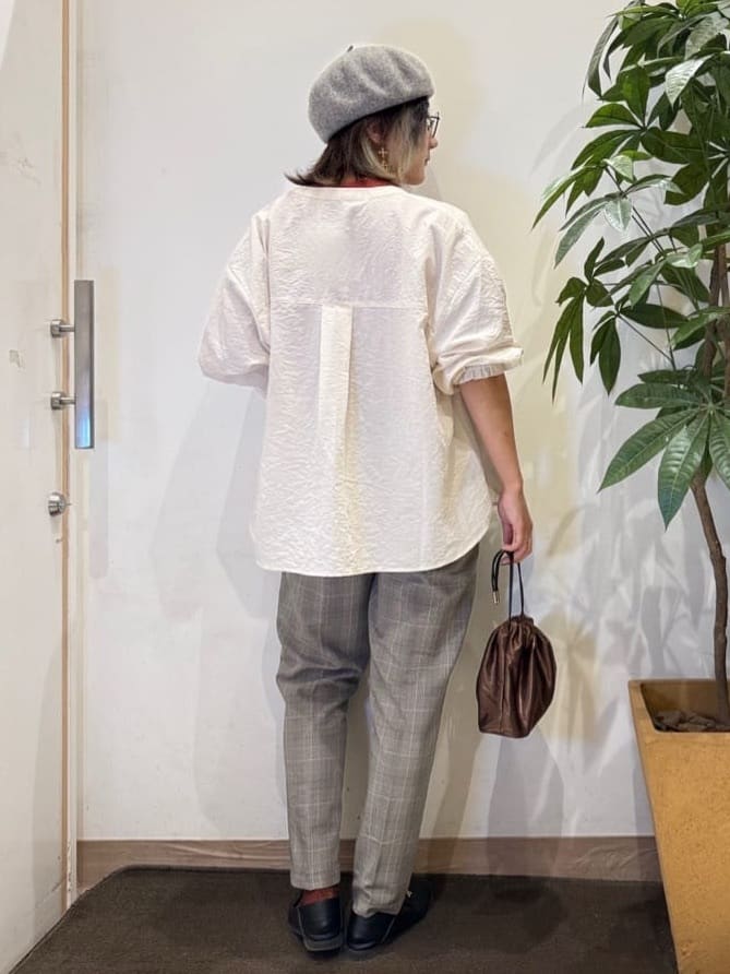 misakiさんの「SHOO･LA･RUE｜【ひんやり/S-LL】大人の五分袖プリントTシャツ」を使ったコーディネート