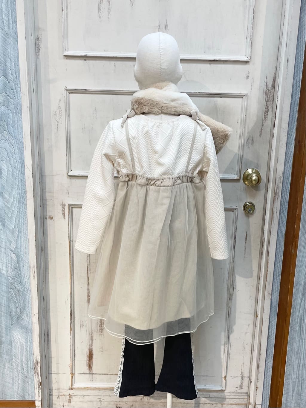 なつさんの「SHOO･LA･RUE｜【100-150cm】サイドレースリブレギンス」を使ったコーディネート