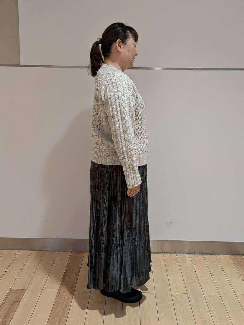 TAKAさんの「UNTITLED｜【洗える】スポンディッシュ ケーブル柄ニット」を使ったコーディネート