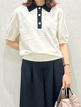Miwaさんの「UNTITLED｜【短丈/日本製】カラミ風メッシュ ノーカラージャケット」を使ったコーディネート