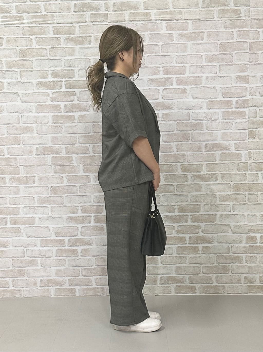 Keiさんの「SHOO･LA･RUE｜【セットアップ可/洗濯後しわになりにくい】5分袖テーラードジャケット」を使ったコーディネート