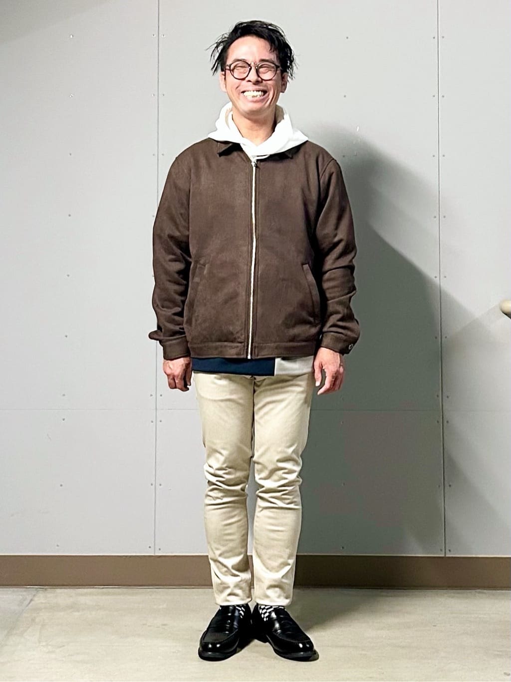 KENJI Iさんの「THE SHOP TK｜【一枚で着映える】ポンチブロッキングパーカ 洗濯機OK」を使ったコーディネート