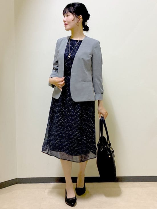  beni_gingerさんの「Reflect｜【WEB先行カラーあり／マシンウォッシュ可／ナローベルト付き】オフボディツイードチェックワンピース」を使ったコーディネート