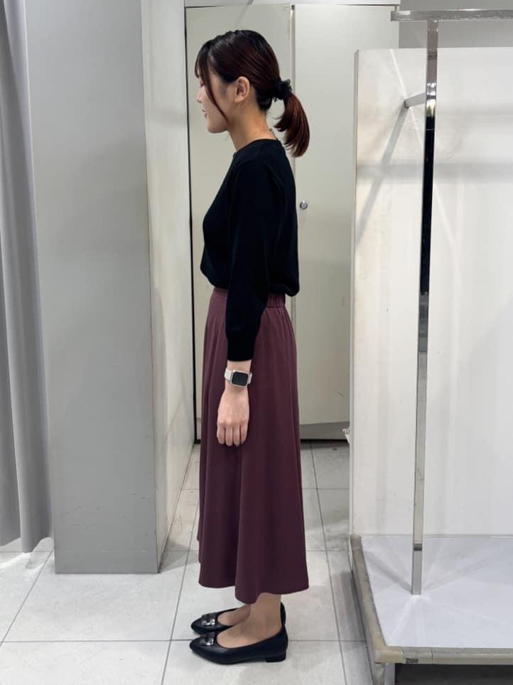 yuiさんの「Reflect｜【WEB先行カラーあり／軽い羽織に◎／アンサンブル可】透かし柄カーディガン」を使ったコーディネート