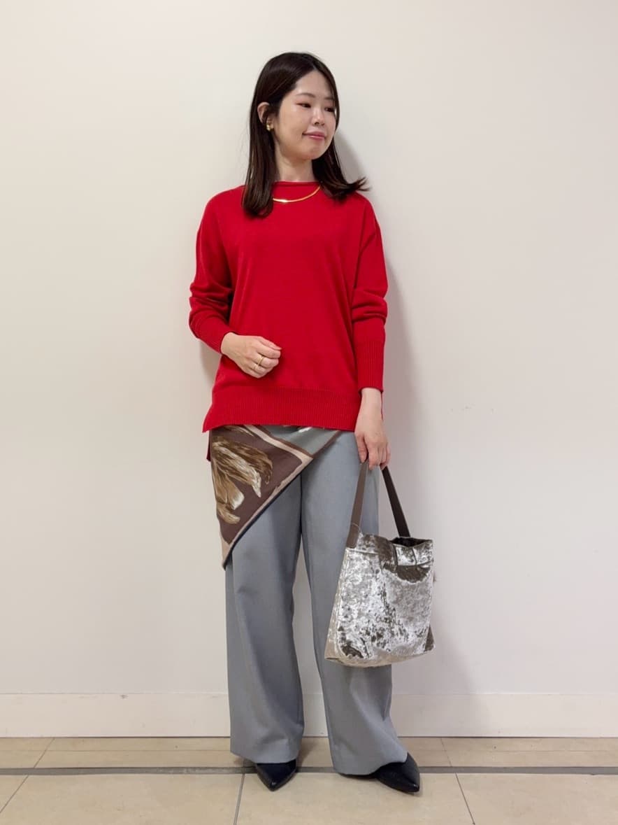 asamiさんの「UNTITLED｜【8色展開/体型カバー】魅せるタイムレスニット」を使ったコーディネート