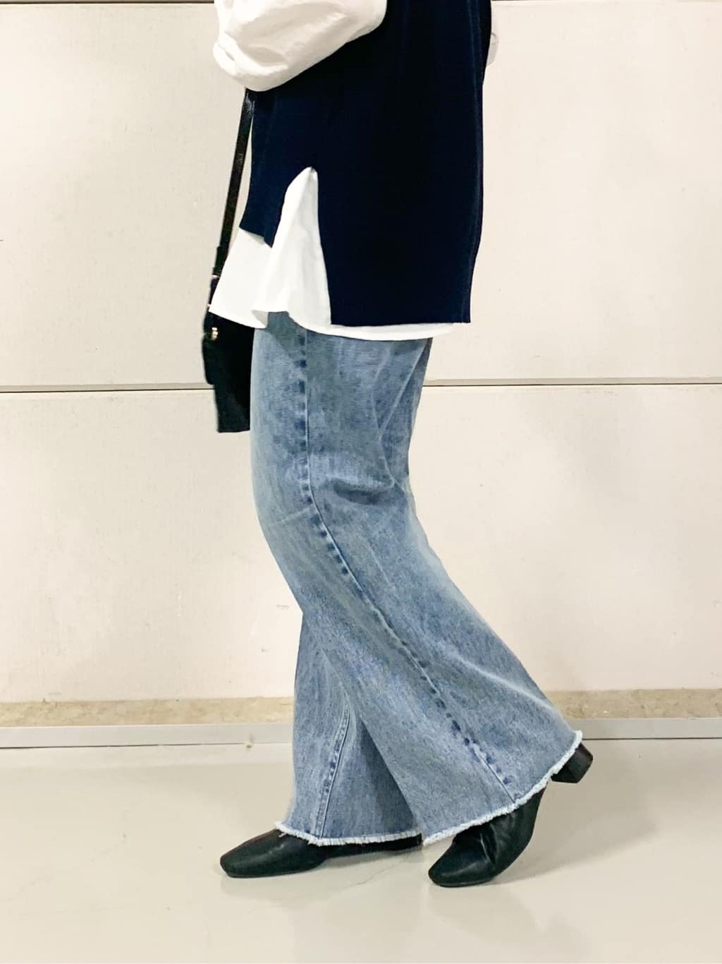 sahoさんの「THE SHOP TK｜【春まで着られる】ニットベスト＆ブラウスセット/洗濯機OK」を使ったコーディネート