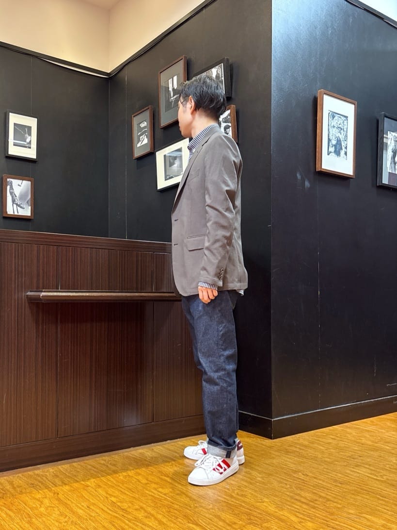 KEIさんの「TAKEO KIKUCHI｜【抗菌防臭/シーズンレス】シアサッカーギンガムチェック ストレッチシャツ」を使ったコーディネート