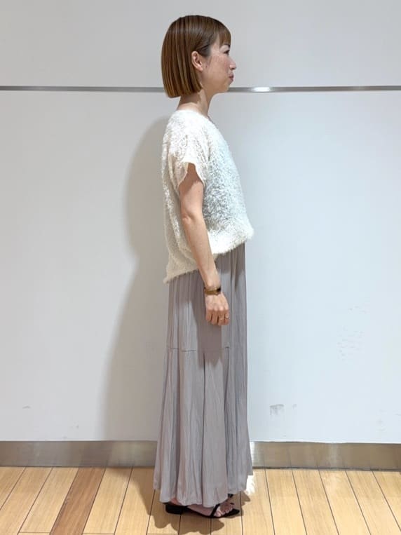 あやさんの「UNTITLED｜【セットアップ可/洗える】フェザーフレンチスリーブブラウス」を使ったコーディネート