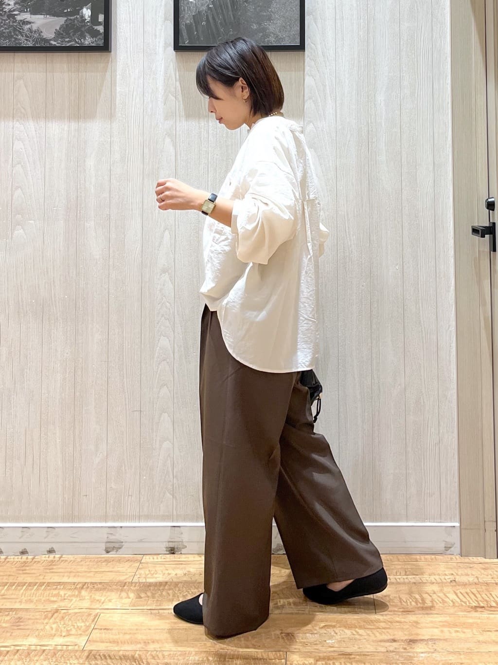 shirayuuuさんの「SHOO･LA･RUE｜【S-LL】美しく見せる ボートネックロンT」を使ったコーディネート