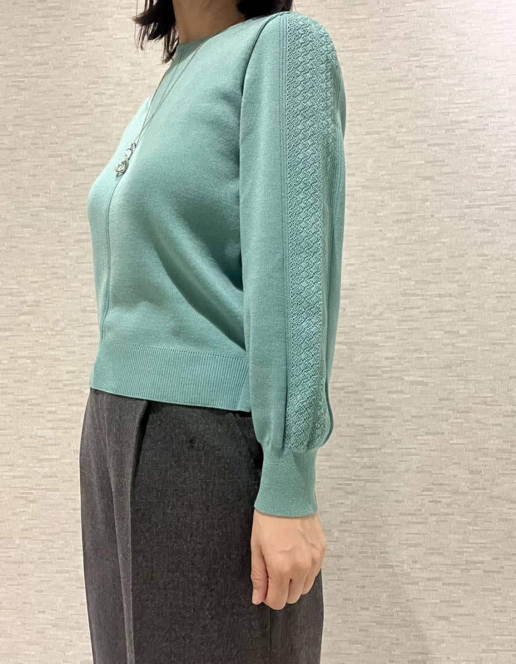 marikoさんの「Reflect｜【SS-4Lサイズ／衿が顔に当たらない◎】スタンドネックミドルコート」を使ったコーディネート