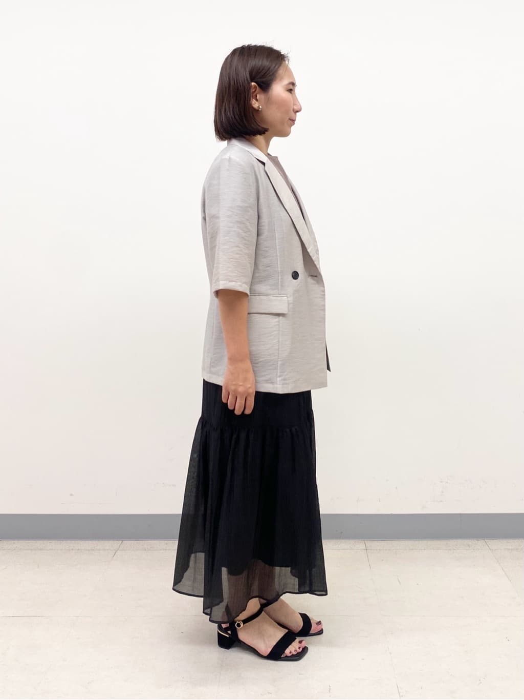 YUKARIさんの「INDIVI｜ライトダブルジャケット」を使ったコーディネート