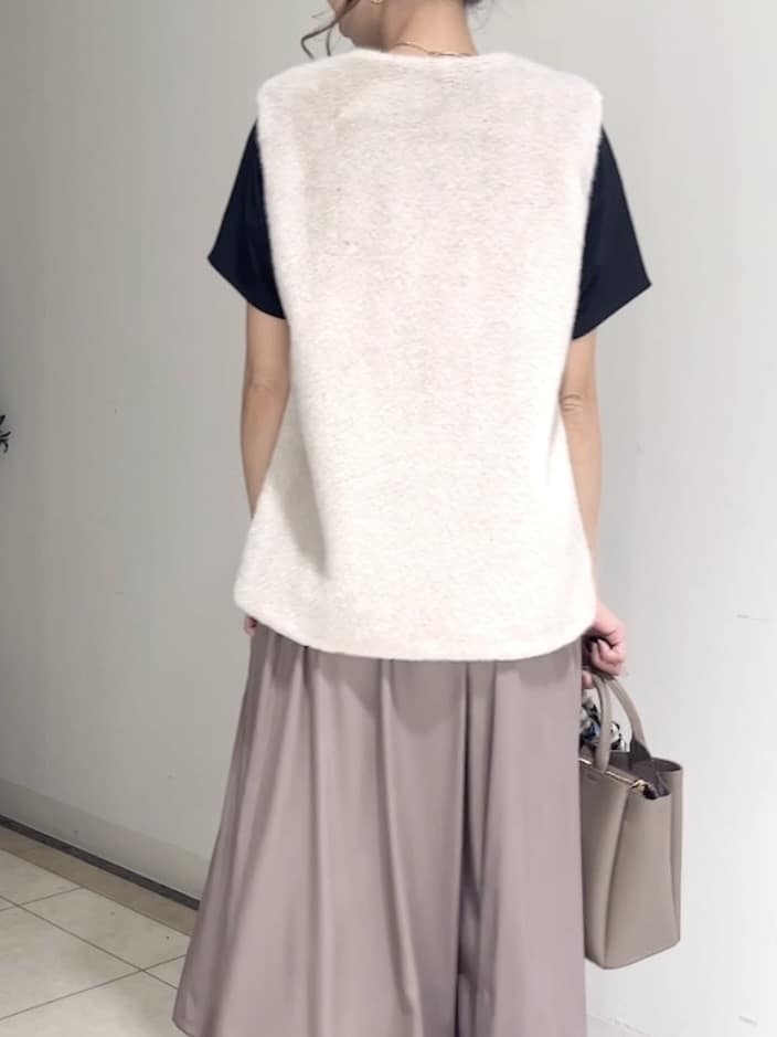 shioriさんの「INDIVI｜ミンク調フェイクファージレ」を使ったコーディネート