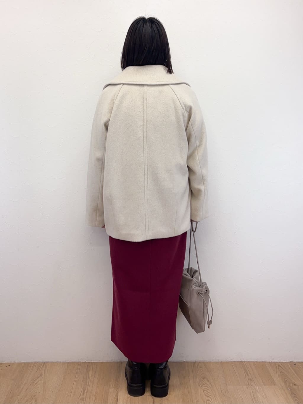 Takeさんの「OPAQUE.CLIP｜カシミヤブレンドウールミドルピーコート」を使ったコーディネート