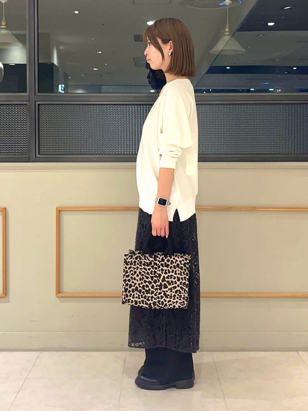 kumiさんの「INDIVI｜【洗える／体型カバー】美シルエットニット」を使ったコーディネート
