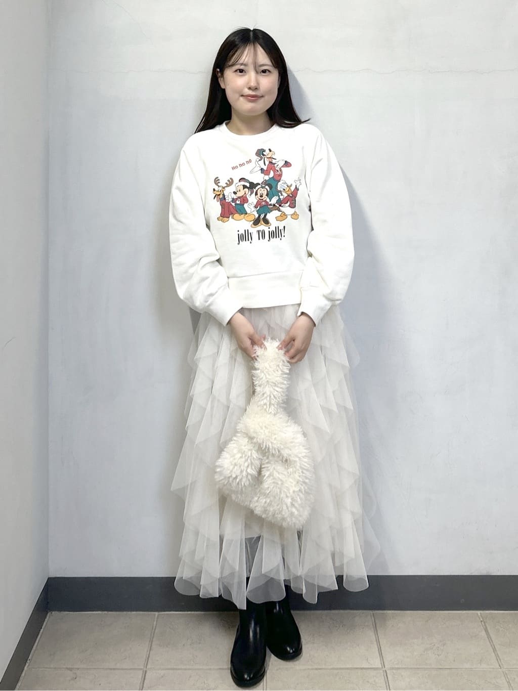 sayaさんの「OPAQUE.CLIP｜《Mickey Mouse》プリントアソートスウェット【洗濯機OK】」を使ったコーディネート
