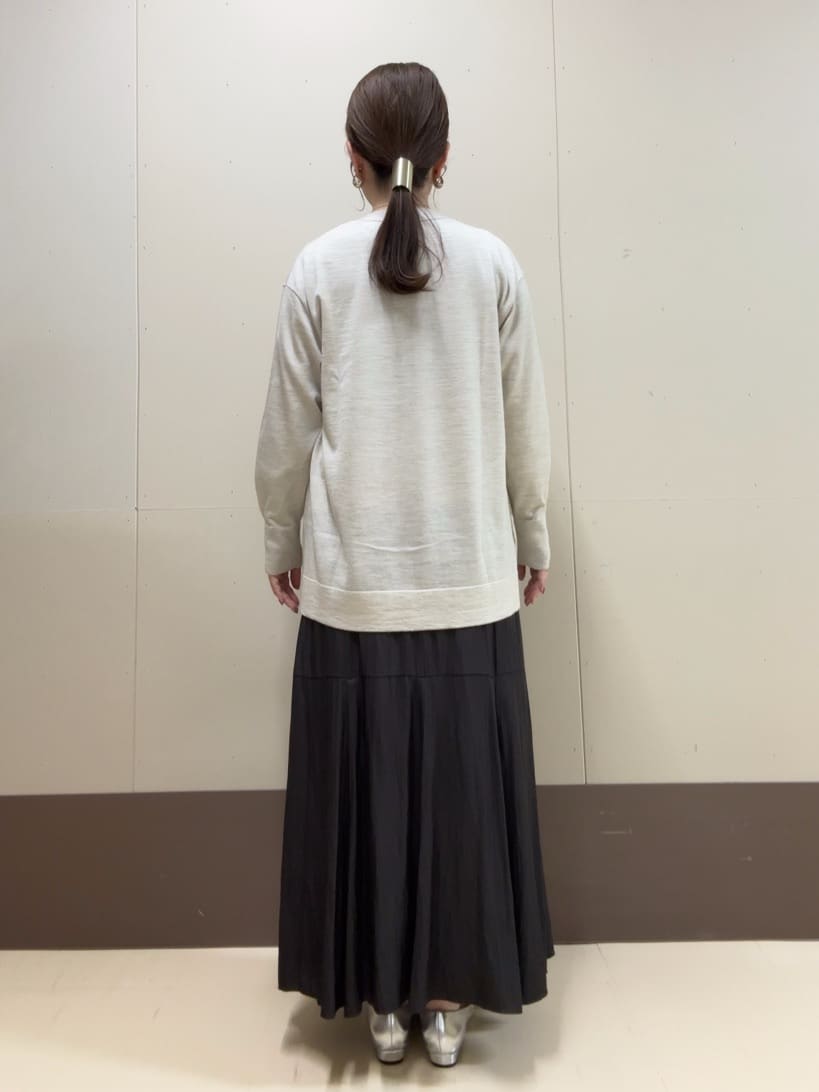 Atsumiさんの「UNTITLED｜【アンサンブル可/洗える/ボタンなし】シルクウールカシミヤ 着流しカーディガン」を使ったコーディネート