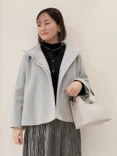 naokoさんの「UNTITLED｜【着回しが効く／オンオフアウター】ウールショートコート」を使ったコーディネート