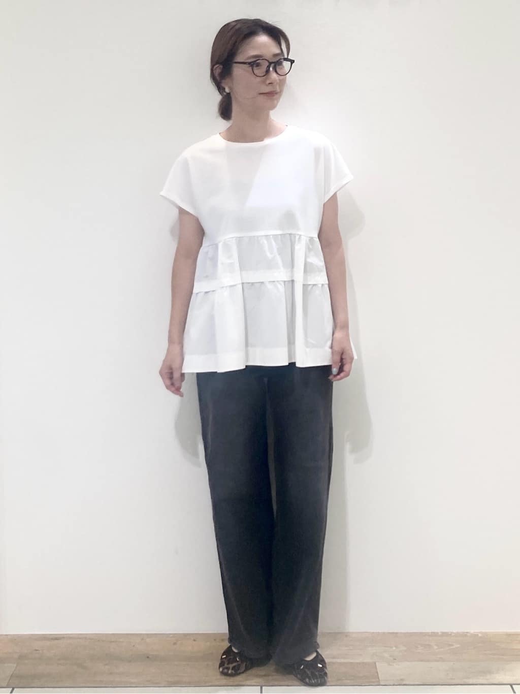 たけねぇさんの「OPAQUE.CLIP｜ドッキングティアードトップス【洗濯機洗い可】」を使ったコーディネート