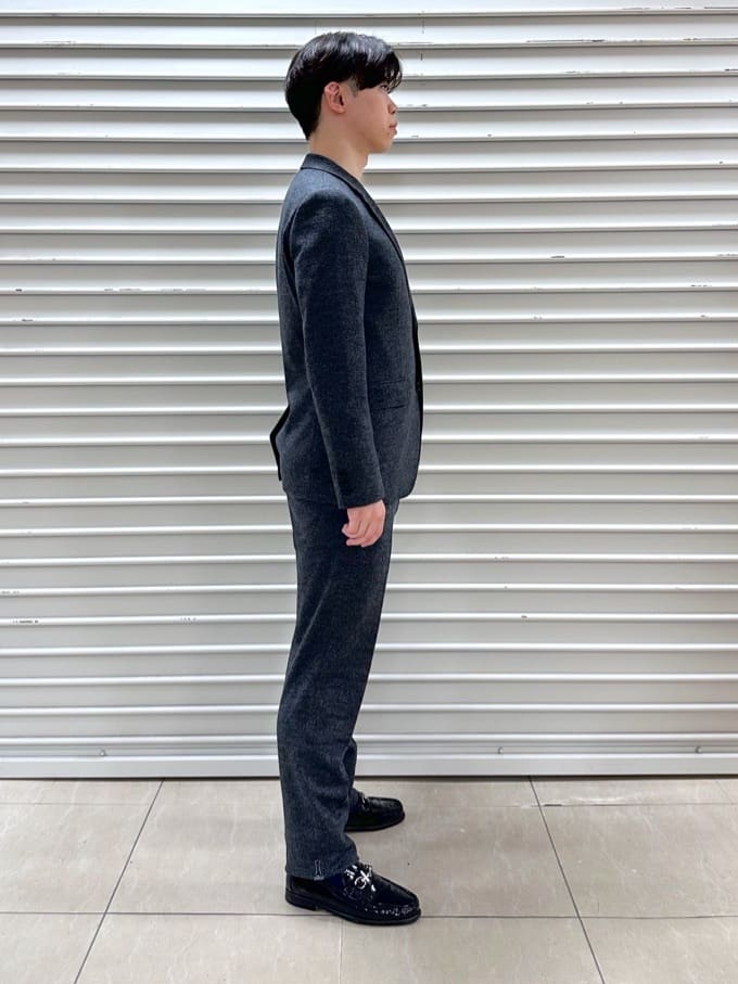イッシーさんの「TAKEO KIKUCHI｜【Sサイズ～】尾州織 ピンヘッドムリネ ジャケット」を使ったコーディネート