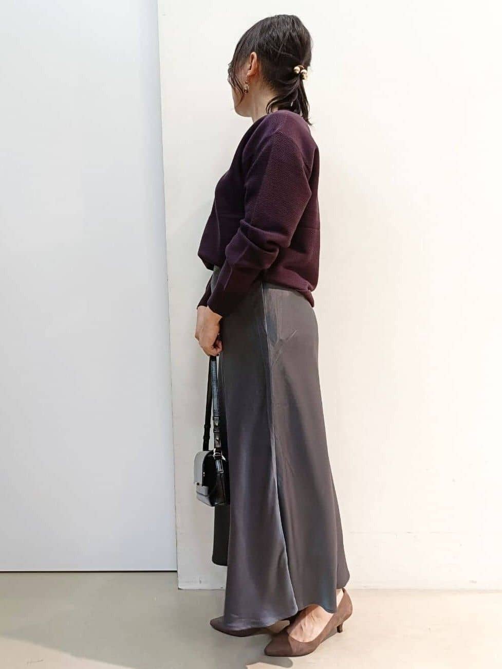 あんさんの「THE SHOP TK｜【S-XLサイズ/選べる7色】どこから見ても美しい ガーターニット/毛玉になりにくい/洗濯機OK」を使ったコーディネート