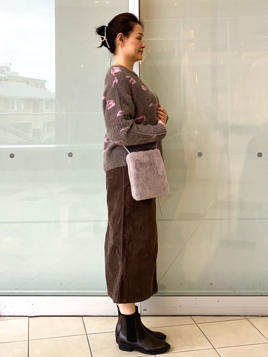 Jeanさんの「OPAQUE.CLIP｜アート柄シャギーニット【洗濯機OK】」を使ったコーディネート