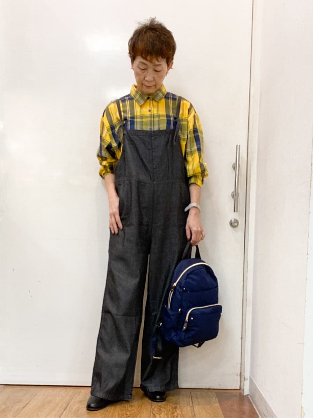 みぃさんの「SHOO･LA･RUE｜【洗濯機可/S-LL】程よい抜け感 大人のチェックシャツ」を使ったコーディネート