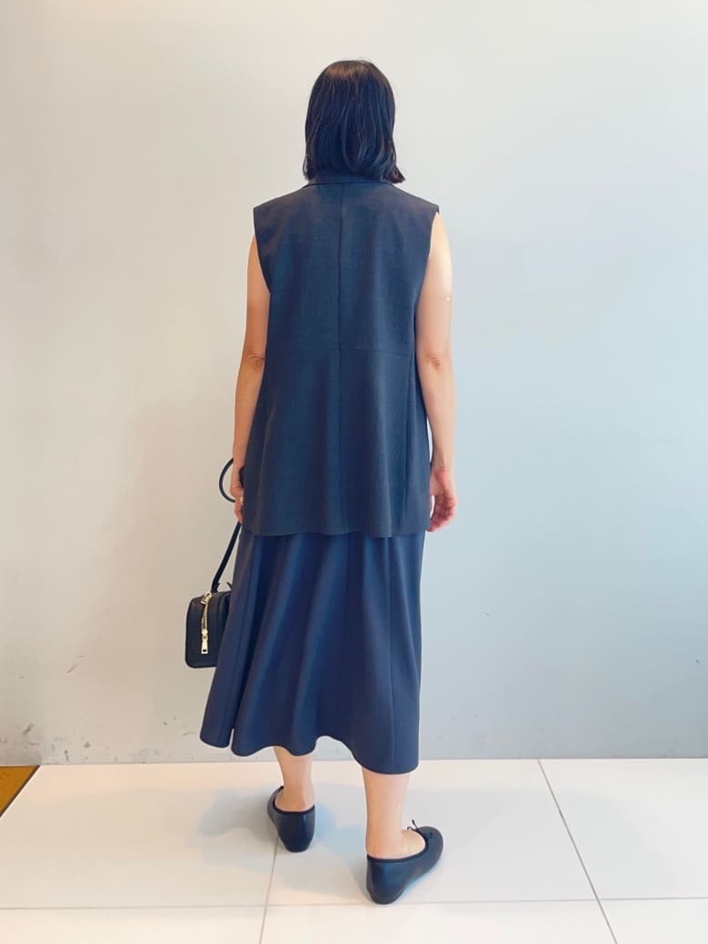 murayamaさんの「INDIVI｜【美シルエット】ノースリーブワンピース」を使ったコーディネート