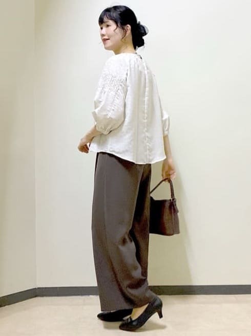  beni_gingerさんの「Reflect｜【透けない】フルレングスワイドストレートパンツ」を使ったコーディネート