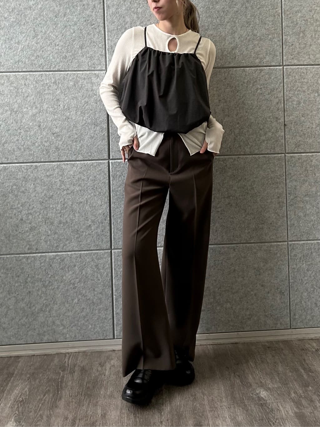 honoka Aさんの「CODE A｜balloon cami」を使ったコーディネート