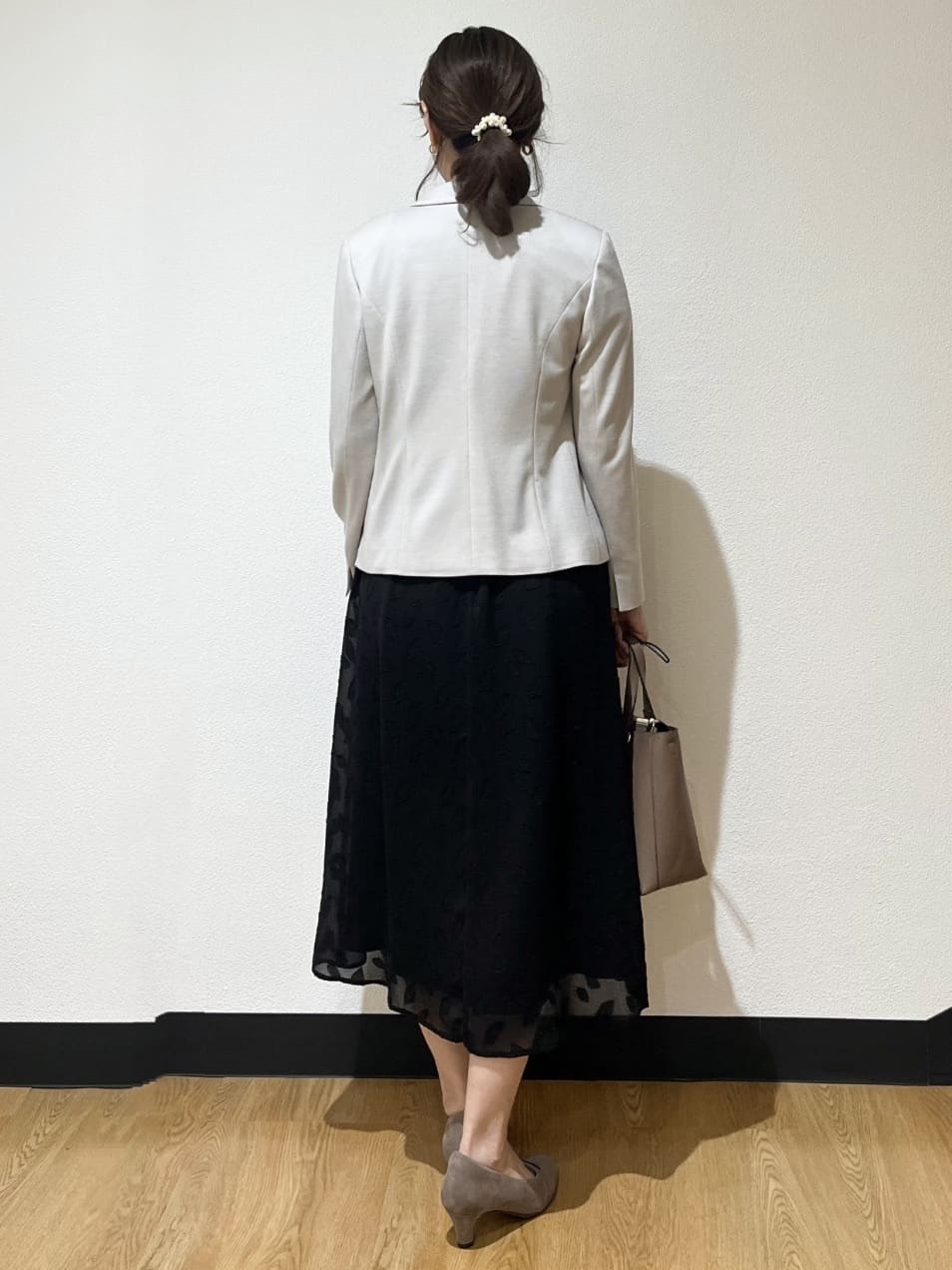 ayaさんの「Reflect｜Y字シルエット淡水パールネックレス」を使ったコーディネート