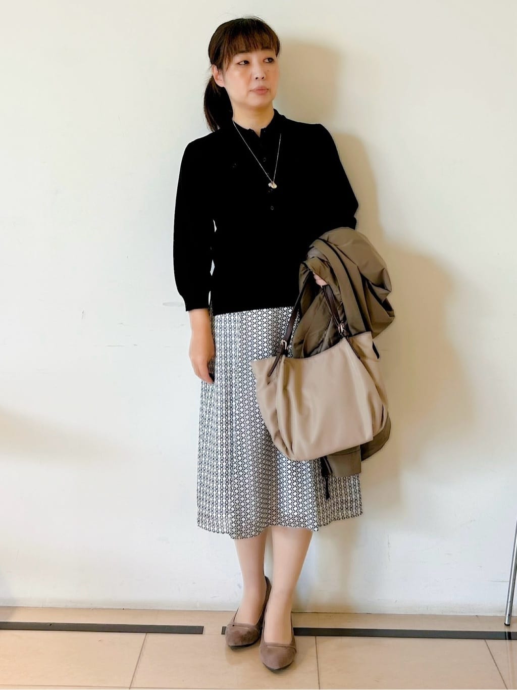 ひーさんの「Reflect｜【ライトアウター／キレイ見え／気軽な羽織に◎】スポーティライトアウター」を使ったコーディネート